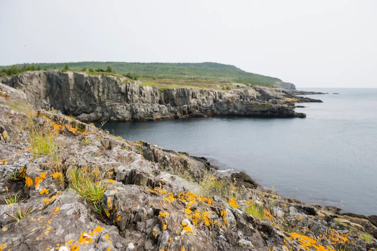 Rocky Atlantic coastline with cliffs and ocean