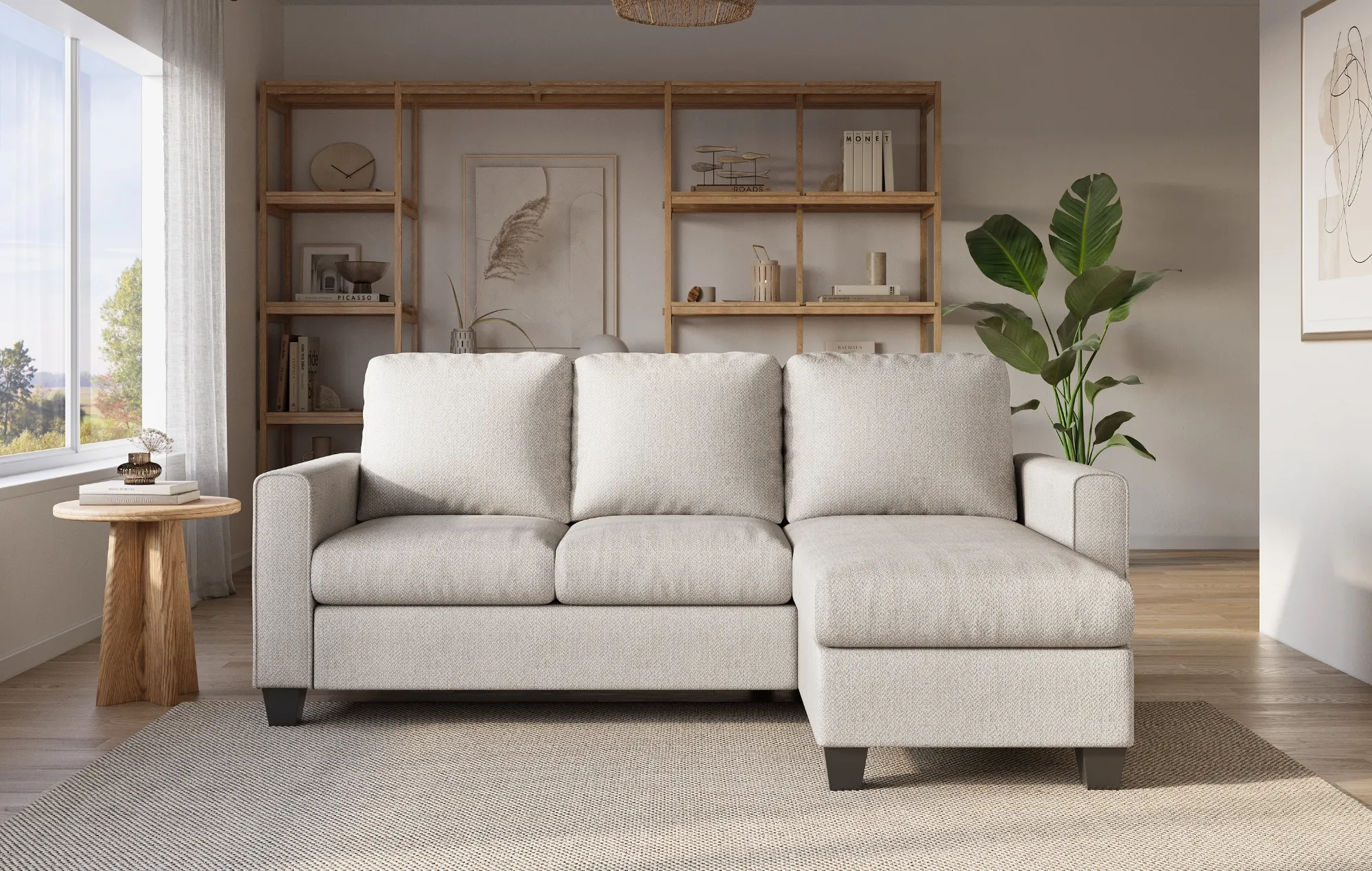 SIXTREND Essential series sofa in a modern living room