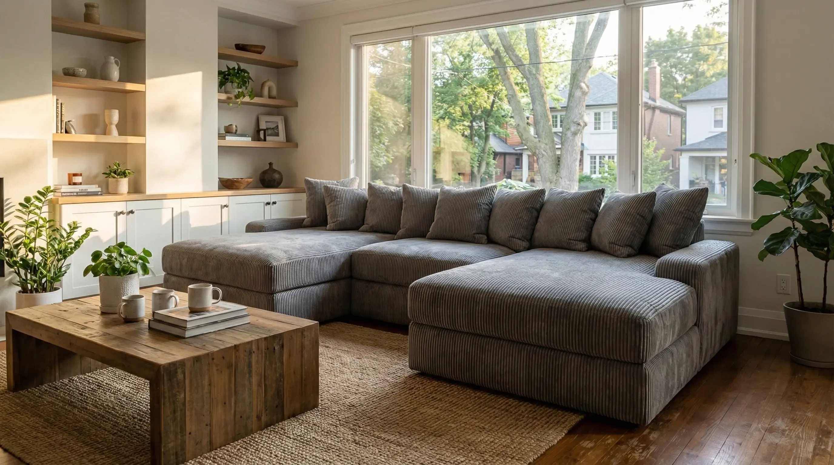 SIXTREND Velo Lounge Sofa with memory foam seat cushions