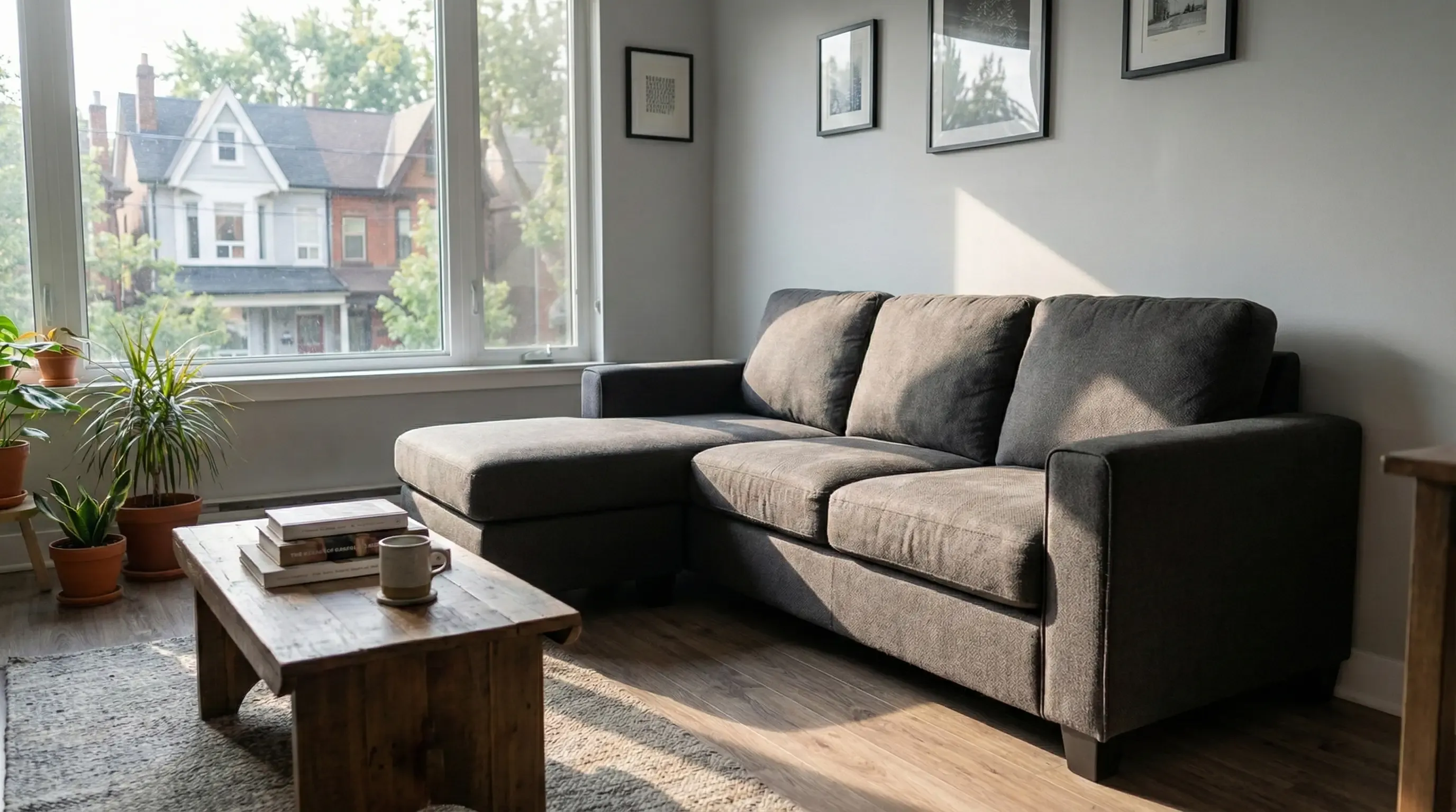 SIXTREND Essential Sofa shown with optional chaise