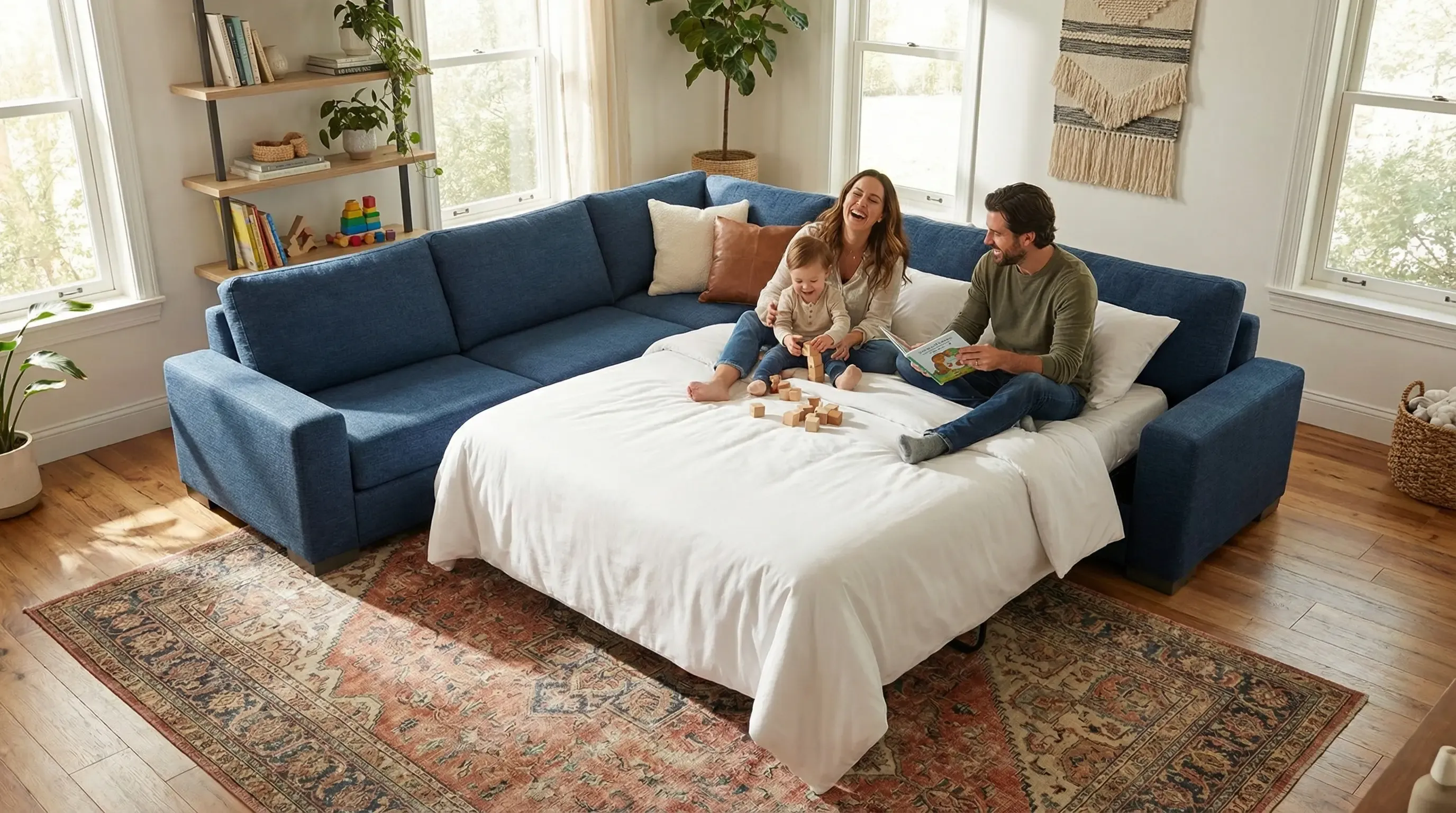 Zen Modular sleeper sectional sofa configuration